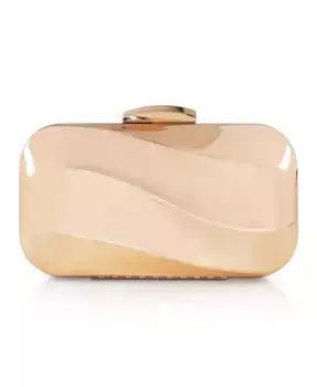 Женская сумочка-клатч Aven Metal Wave Minaudiere Jewel Badgley Mischka, золотой