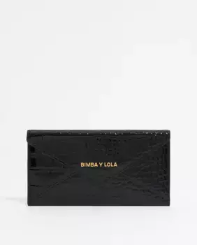 Женская сумочка с гравировкой в виде крокодила Bimba y Lola, чёрный