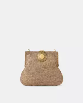 Женская сумочка с камнем Tintoretto, бежевый