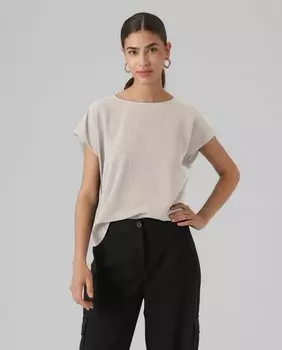 Женская свободная блузка с короткими рукавами Vero Moda