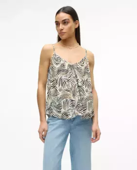 Женская свободная майка на бретелях Vero Moda, белый