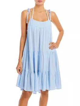 Женская свободная многоуровневая накидка Aqua Swim, цвет cornflower