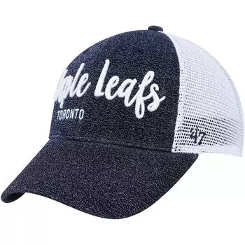 Женская темно-синяя/белая кепка '47 Toronto Maple Leafs Encore MVP Trucker Snapback