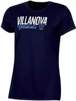 Женская темно-синяя футболка с надписью Champion Villanova Wildcats