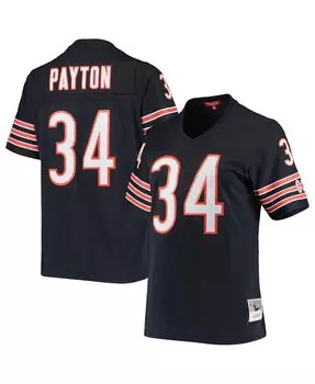 Женская темно-синяя футболка Walter Payton Chicago Bears 1985 Legacy Replica Mitchell & Ness, темно-синий