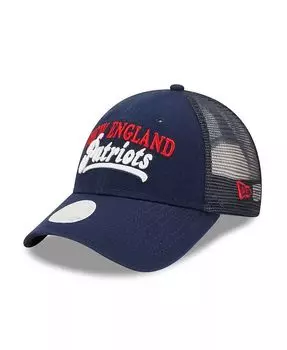 Женская темно-синяя кепка New England Patriots Team Trucker 9FORTY Snapback New Era, синий
