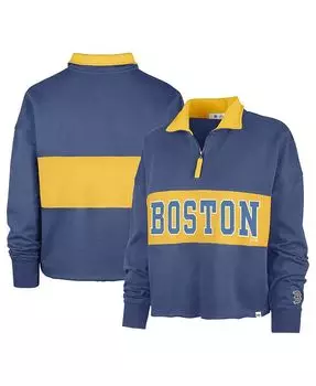 Женская темно-синяя куртка с молнией четверти Boston Red Sox City Connect Bae Remi '47 Brand, синий