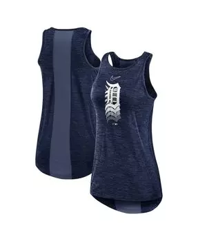 Женская темно-синяя майка detroit tigers logo fade high neck performance Nike, синий