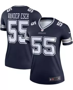 Женская темно-синяя майка Leighton Vander Esch Dallas Cowboys Legend Player Nike, темно-синий
