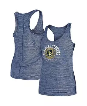 Женская темно-синяя майка Milwaukee Brewers Active Racerback New Era, синий