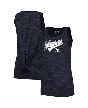 Женская темно-синяя майка New York Yankees Space-Dye Active New Era, синий