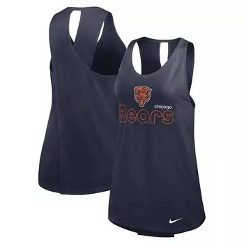 Женская темно-синяя майка Nike Chicago Bears Performance, цвет Brs Navy