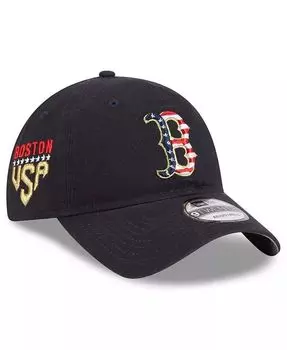Женская темно-синяя регулируемая кепка Boston Red Sox 2023 Четвертое июля 9TWENTY New Era, синий