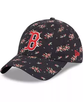 Женская темно-синяя регулируемая кепка Boston Red Sox Bloom 9TWENTY New Era, синий