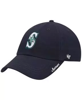 Женская темно-синяя регулируемая кепка Seattle Mariners Team Miata Clean Up '47 Brand, синий