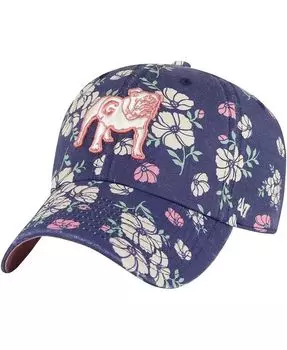 Женская темно-синяя регулируемая шапка Georgia Bulldogs Primrose Clean Up '47 Brand, синий