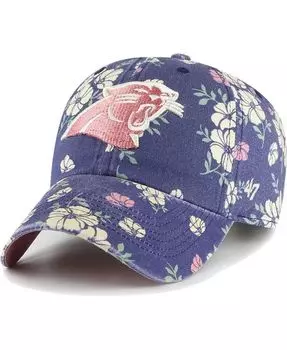 Женская темно-синяя регулируемая шляпа Carolina Panthers Primrose Clean Up '47 Brand, синий