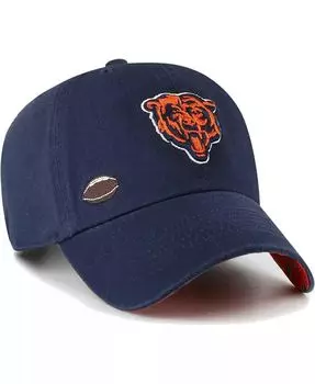 Женская темно-синяя регулируемая шляпа Chicago Bears Confetti Icon Clean Up '47 Brand, синий