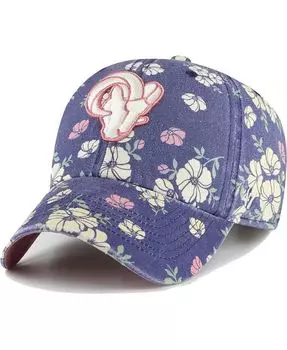 Женская темно-синяя регулируемая шляпа Los Angeles Rams Primrose Clean Up '47 Brand, синий