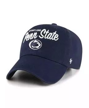 Женская темно-синяя регулируемая шляпа Penn State Nittany Lions Phoebe Clean Up '47 Brand, синий