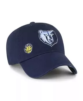 Женская темно-синяя регулируемая шляпа с капюшоном Memphis Grizzlies Confetti Undervisor '47 Brand, синий