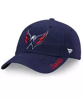Женская темно-синяя регулируемая шляпа с логотипом Washington Capitals Core Primary Fanatics, синий