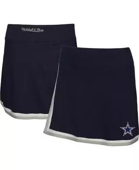 Женская темно-синяя юбка Dallas Cowboys Mitchell & Ness, темно-синий