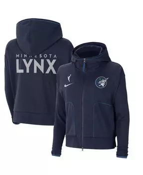 Женская темно-синяя вязаная куртка с молнией во всю длину Minnesota Lynx Nike, темно-синий