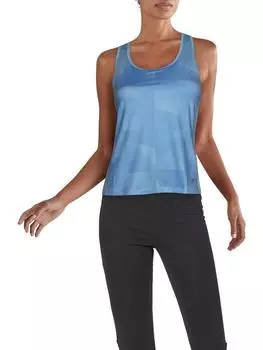 Женская теннисная майка для фитнеса Fila, цвет sky blue print