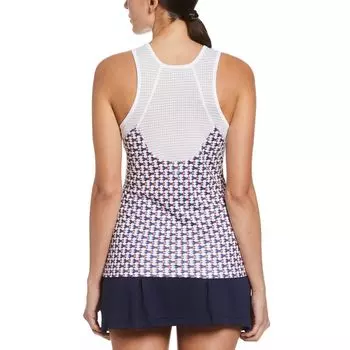 Женская теннисная майка Grand Slam с геометрическим принтом Grand Slam