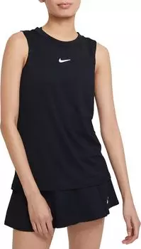 Женская теннисная майка NikeCourt Advantage, черный