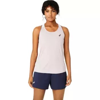 Женская теннисная рубашка Женский корт Tank Asics, розовый/белый