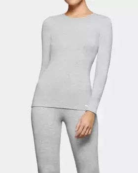 Женская термофутболка с длинными рукавами и круглым вырезом Impetus, серый