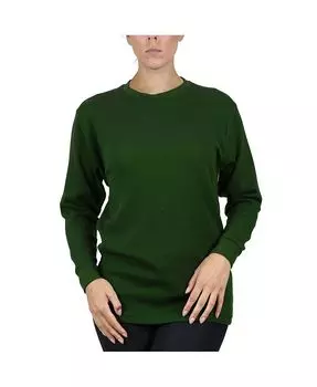 Женская терморубашка свободного кроя вафельной вязки Galaxy By Harvic, зеленый