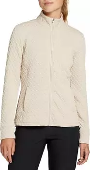 Женская текстурированная куртка для гольфа с молнией во всю длину Walter Hagen, хаки