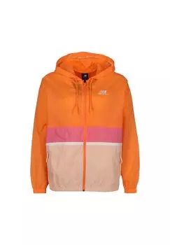 Женская тканая куртка с усилением для легкой атлетики new balance, цвет Orange Rosa