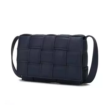 Женская тканая сумка через плечо MKF Collection Ginger от Mia K MKF Collection, темно-синий