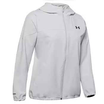 Женская тканая толстовка на молнии с логотипом 1351794 014 Under Armour, серый