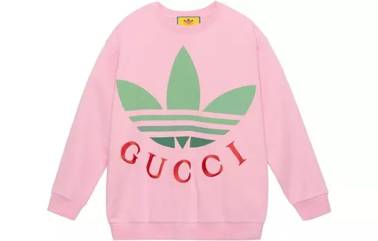 Женская толстовка Adidas X Gucci, розовый