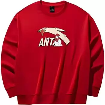 Женская толстовка Anta Life Collection Sports Life Collection, цвет «кленовый лист», красная