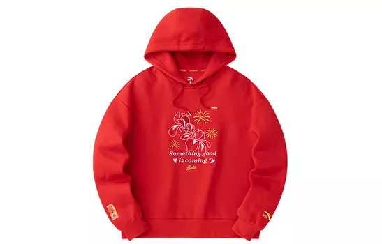 Женская толстовка Anta Life Collection Sports Life Collection, насыщенный красный цвет