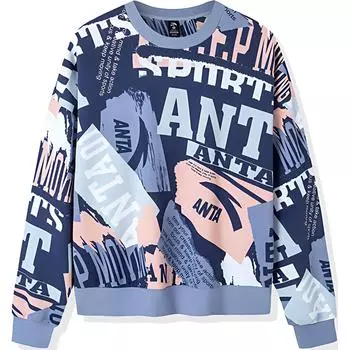 Женская толстовка Anta Life Collection Sports Life Collection Melody Blue, Oriole's Chirp Blue