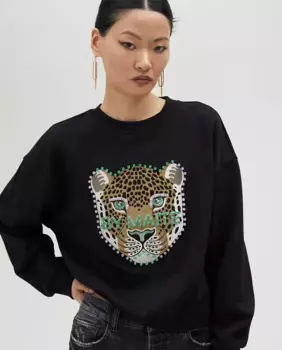 Женская толстовка без капюшона Lola Casademunt, черный