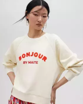 Женская толстовка без капюшона Lola Casademunt, цвет Crudo