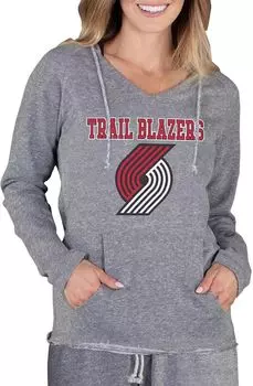 Женская толстовка Concepts Sport Portland Trail Blazers серого цвета
