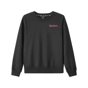 Женская толстовка цвета «уголь» Skechers, Carbon Black/0018