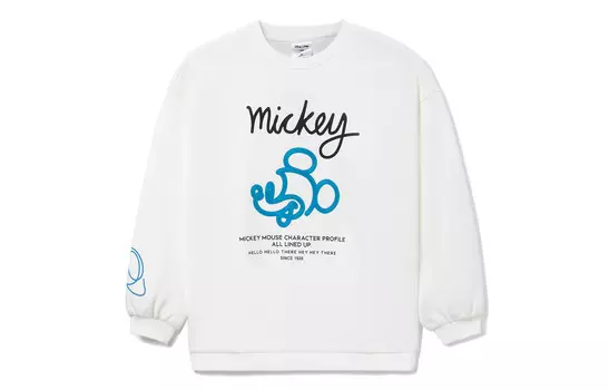 Женская толстовка Disney молочно-белого цвета Lining