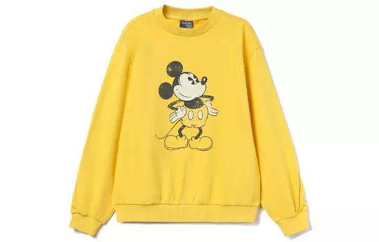 Женская толстовка Disney X Disney цвета молочного сахара, желтая Lining