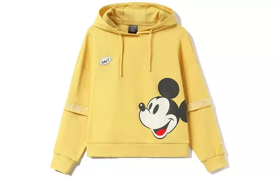 Женская толстовка Disney X Disney цвета молочного сахара, желтая Lining