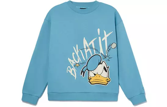 Женская толстовка Disney X Disney молочно-синего цвета Lining